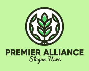 Organic Farming Emblem logo design