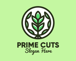 Organic Farming Emblem logo design