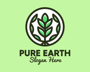 Organic Farming Emblem logo