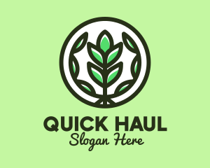 Organic Farming Emblem logo design