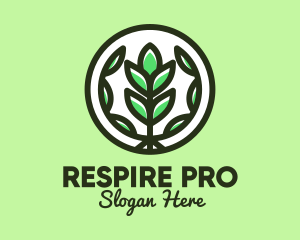 Organic Farming Emblem logo design