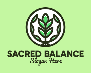 Organic Farming Emblem logo design