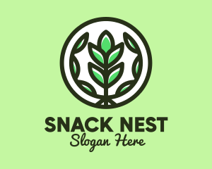 Organic Farming Emblem logo design