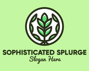 Organic Farming Emblem logo design