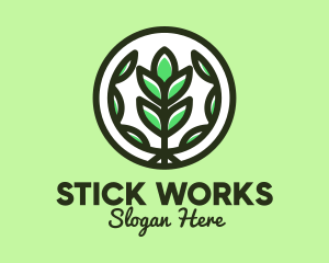 Organic Farming Emblem logo design