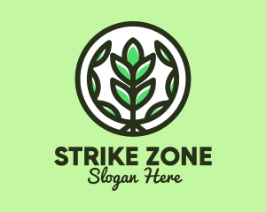 Organic Farming Emblem logo design