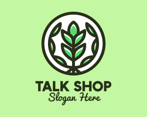 Organic Farming Emblem logo design