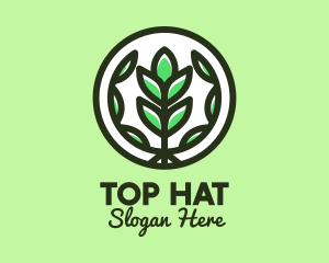 Organic Farming Emblem logo design