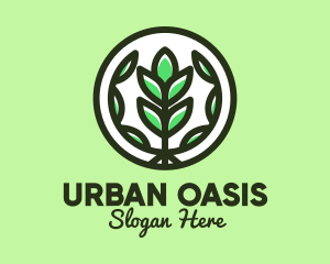 Organic Farming Emblem logo design