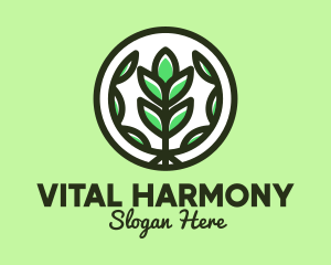 Organic Farming Emblem logo design