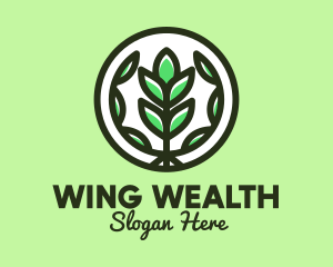 Organic Farming Emblem logo design