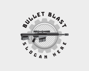 Military Artillery Firearm logo design