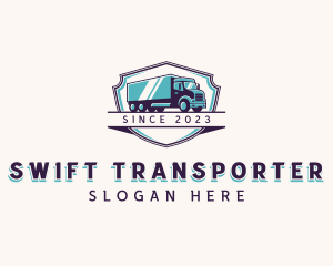 Truck Vehicle Transportation logo design