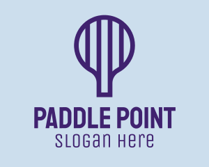 Minimalist Table Tennis Paddle  logo design