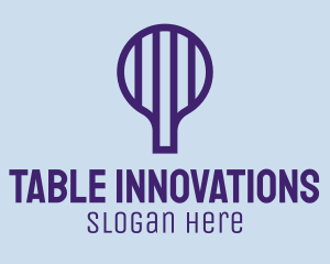 Minimalist Table Tennis Paddle  logo