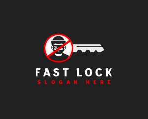 Locksmith Key Security logo design