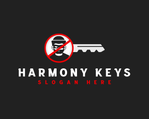 Locksmith Key Security logo design