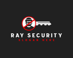 Locksmith Key Security logo design