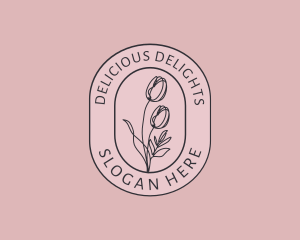 Tulip Beauty Flower logo design