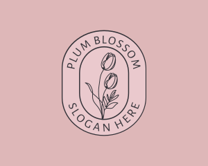 Tulip Beauty Flower logo design