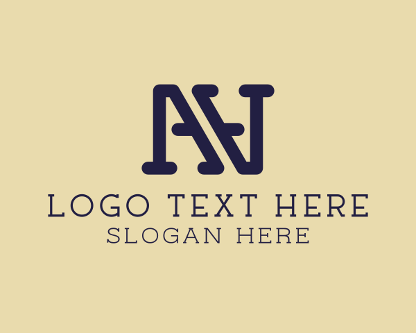 Letter Na logo example 1