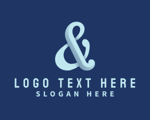 Font - Upscale Business Ampersand logo design