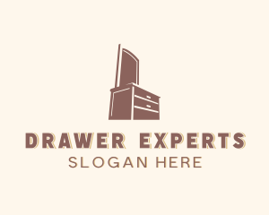 Mirror Dresser Furniture logo design