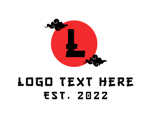 Traditional Japanese Cloud  Logo