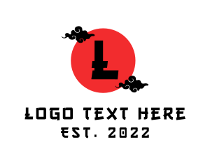 Traditional Japanese Cloud  logo