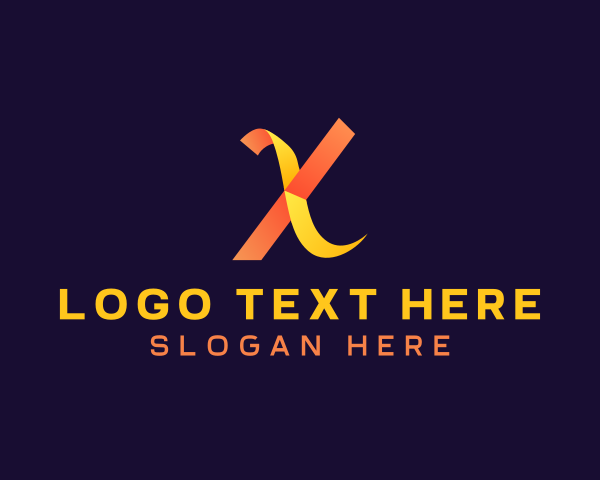 Letter X logo example 4