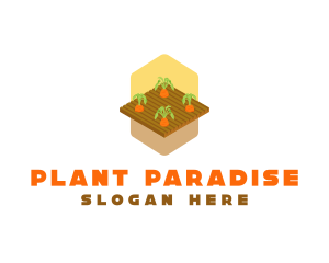 Carrot Plant Farm logo design