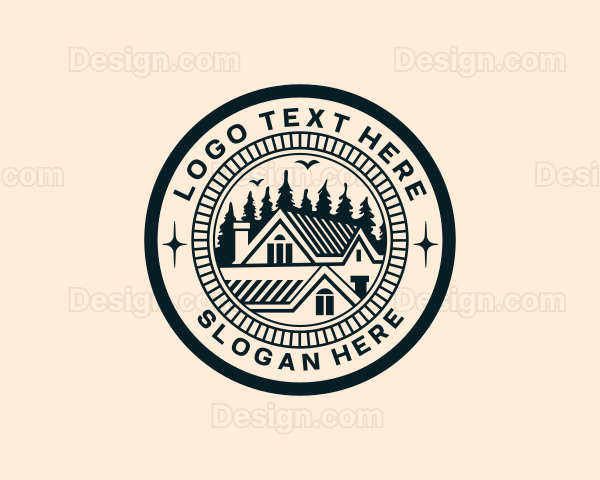 Residential House Roofing Logo