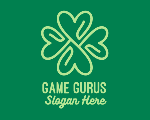 Green Heart Clover  logo
