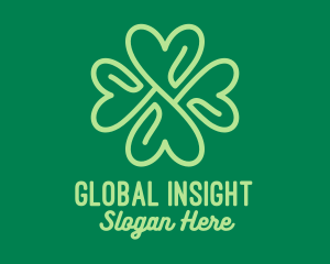 Green Heart Clover  logo