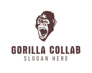 Angry Wild Gorilla logo design