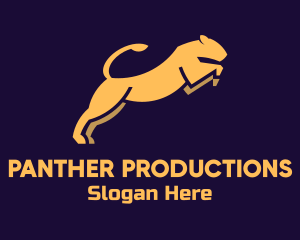 Galloping Wild Panther logo design