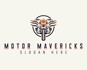 Racer Motorcycle Rider logo design