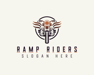 Racer Motorcycle Rider logo design