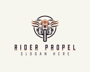 Racer Motorcycle Rider logo