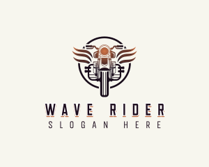 Racer Motorcycle Rider logo design