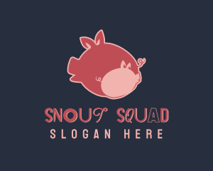 Piglet Pig Farm logo design