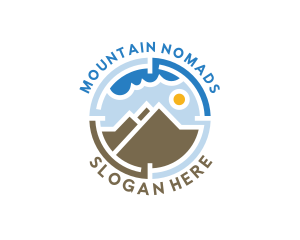 Mountain Sky Hiking logo design