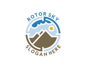 Mountain Sky Hiking logo design