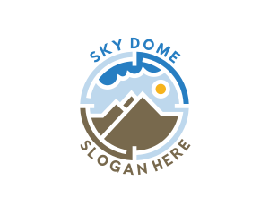 Mountain Sky Hiking logo design