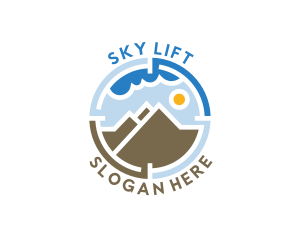 Mountain Sky Hiking logo design