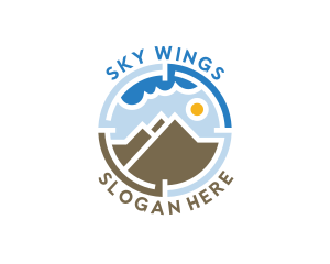 Mountain Sky Hiking logo design