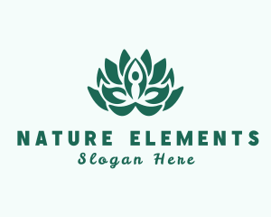 Natural Yoga Meditation logo design