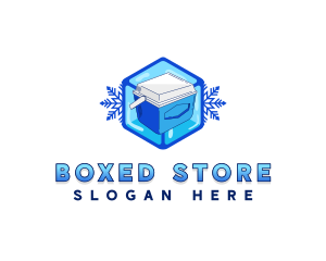 Ice Box Cooler logo design