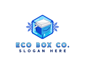 Ice Box Cooler logo design