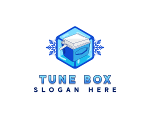 Ice Box Cooler logo design